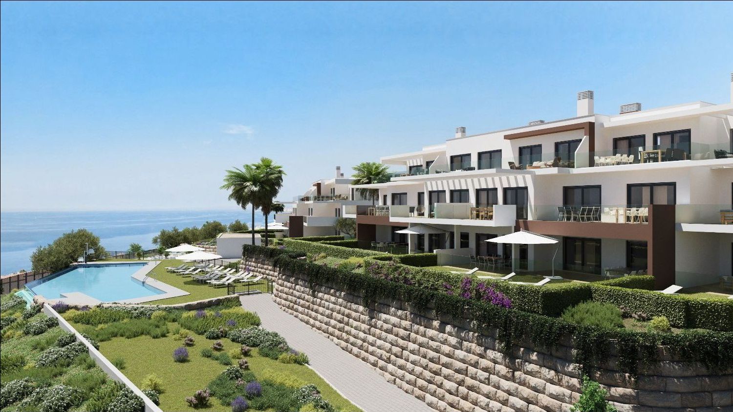 Exclusive two-bedroom apartment in a development in Casares - Costa del Sol