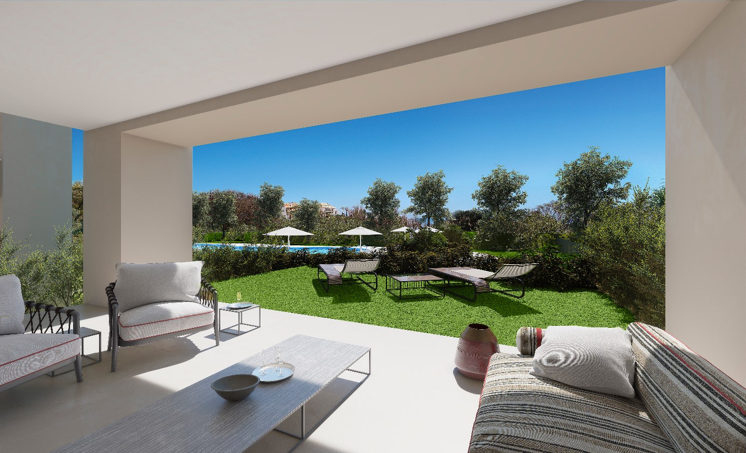 Apartment by the sea and golf course in Casares