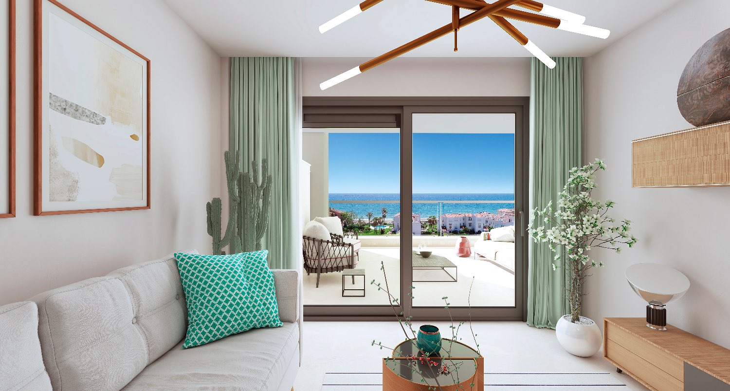 Apartamento con vistas al mar y golf en Casares - Costa del Sol