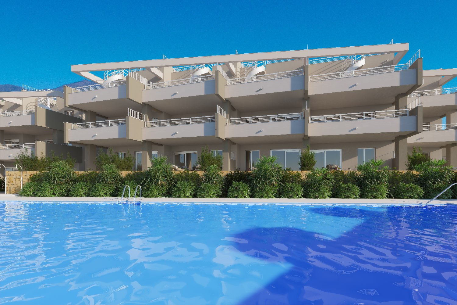 Appartement neuf de 3 chambres à coucher sur le terrain de golf d'Estepona
