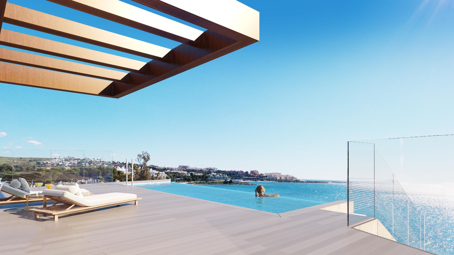 Duplex de luxe de deux chambres avec piscine privée, en construction. Estepona - Costa del Sol