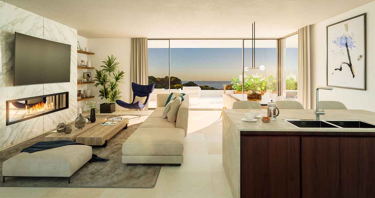 Extraordinaire appartement de 3 chambres au rez-de-chaussée dans une urbanisation de luxe à Estepona.