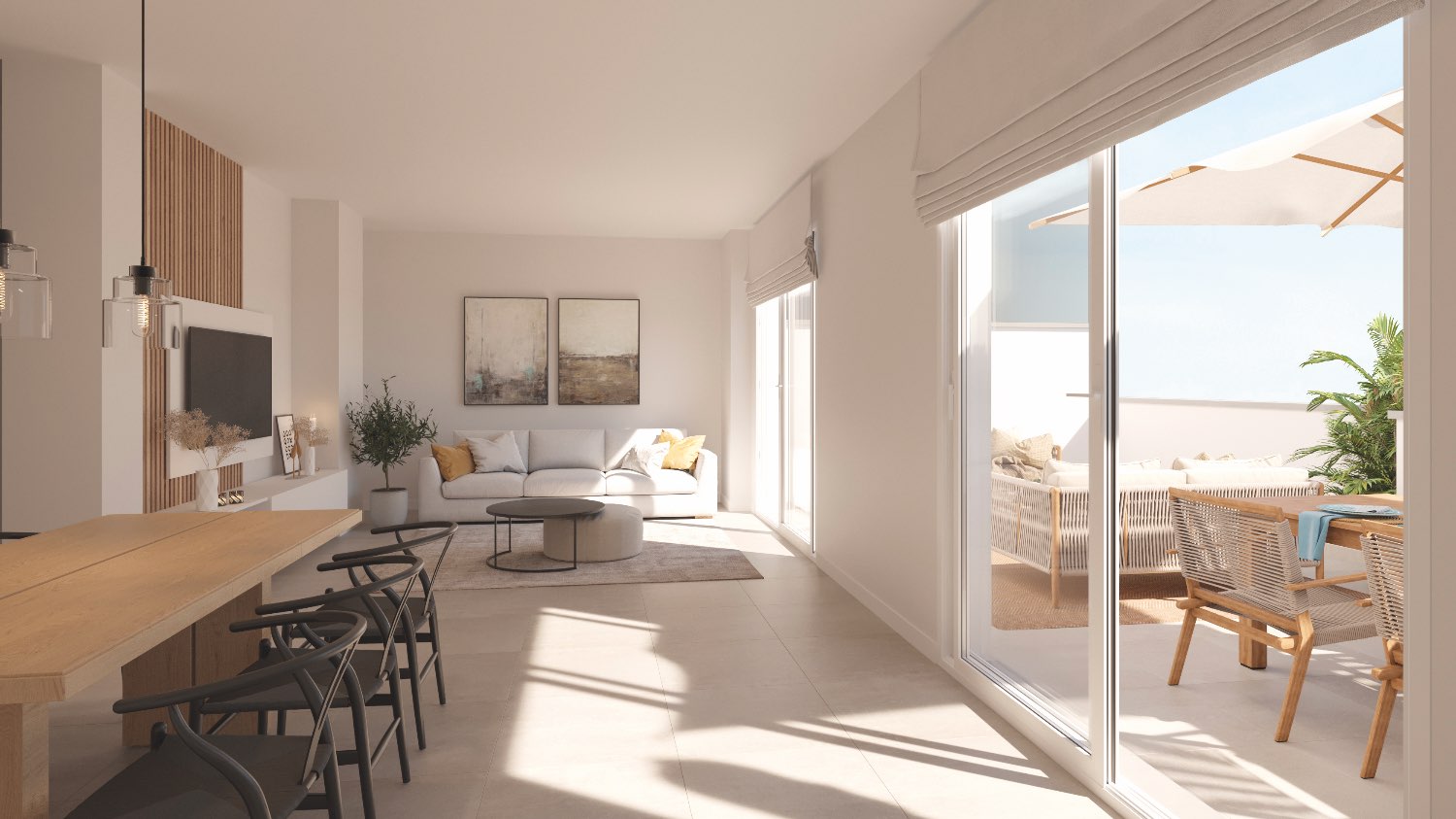 New three bedroom apartment in development in Estepona - Costa del Sol