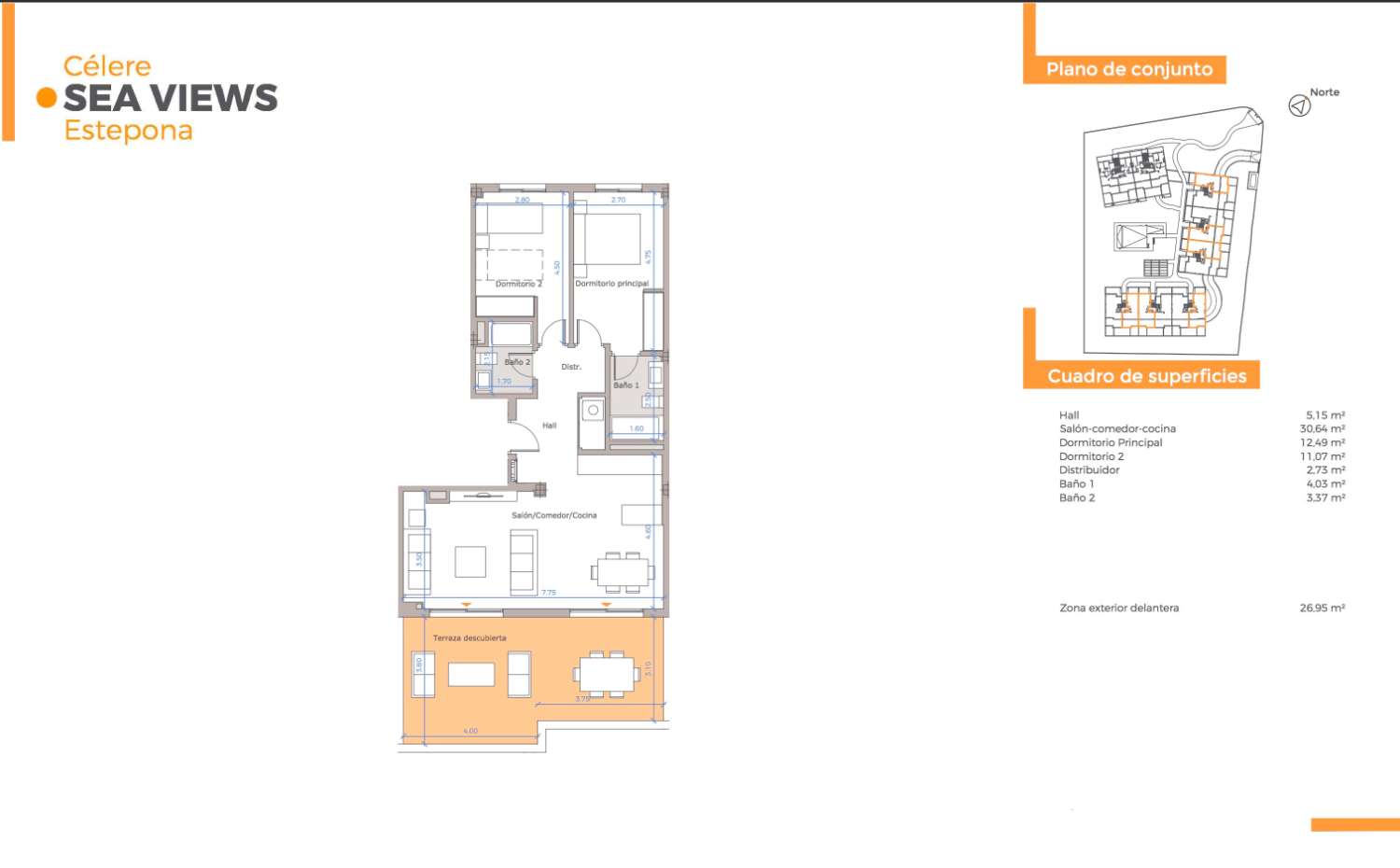 3-Schlafzimmer-Wohnung in neuer Siedlung - Estepona - Costa del Sol