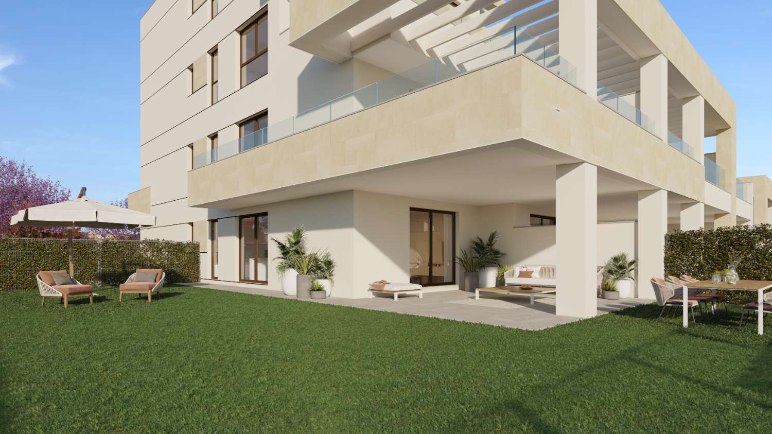 Neue Wohnung mit privatem Garten in Estepona - Costa del Sol