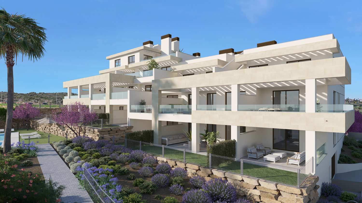 Nouvel appartement avec jardin privé à Estepona - Costa del Sol