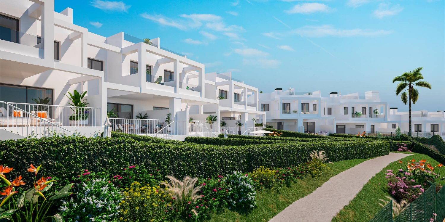 Newly built high quality townhouses with panoramic sea views