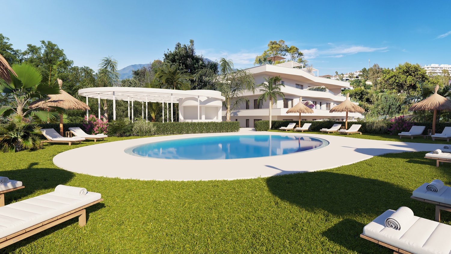 Modern and new 2-3 bedrooms apartments and penthouses in Estepona