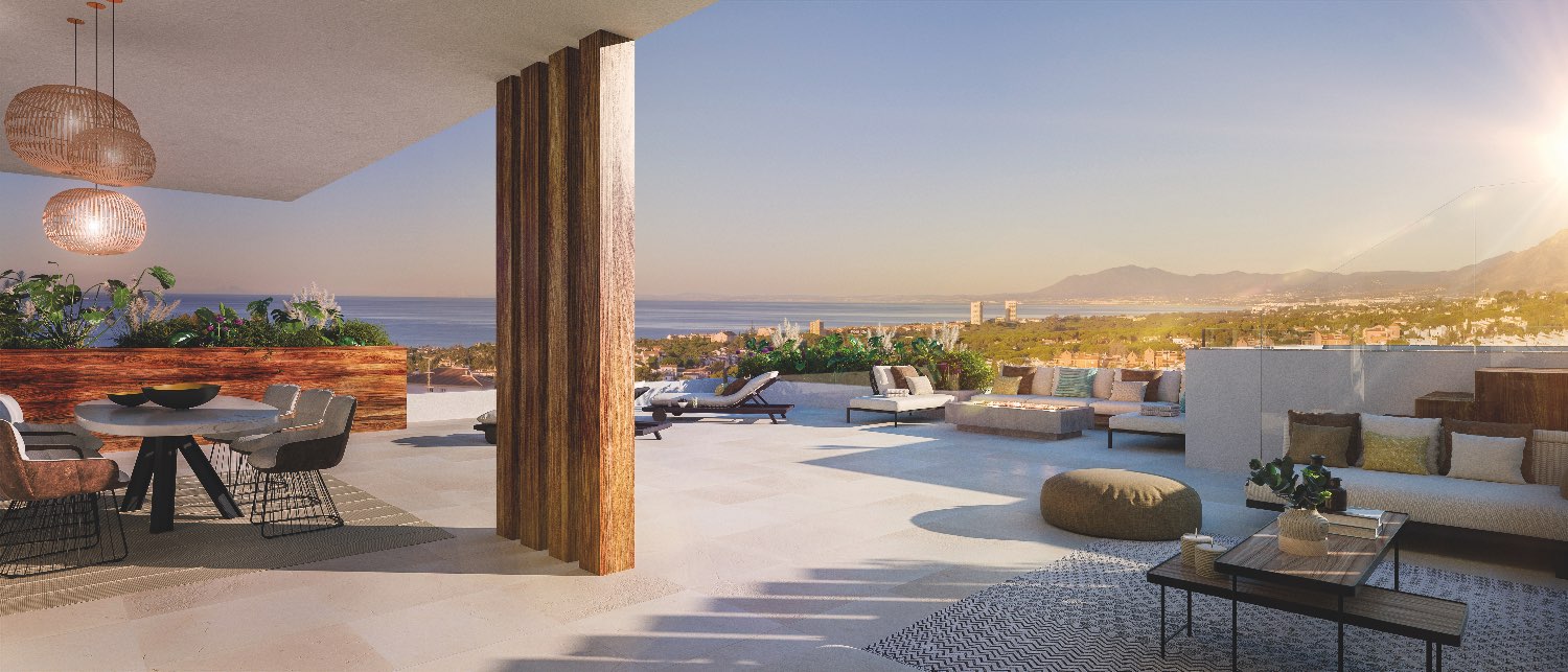Extraordinario piso bajo de 3 dormitorios en urbanización de lujo, Marbella, Costa del Sol