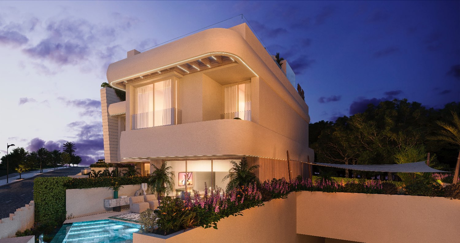 Luxurious semi-detached house in exceptional project in Las Chapas - Marbella