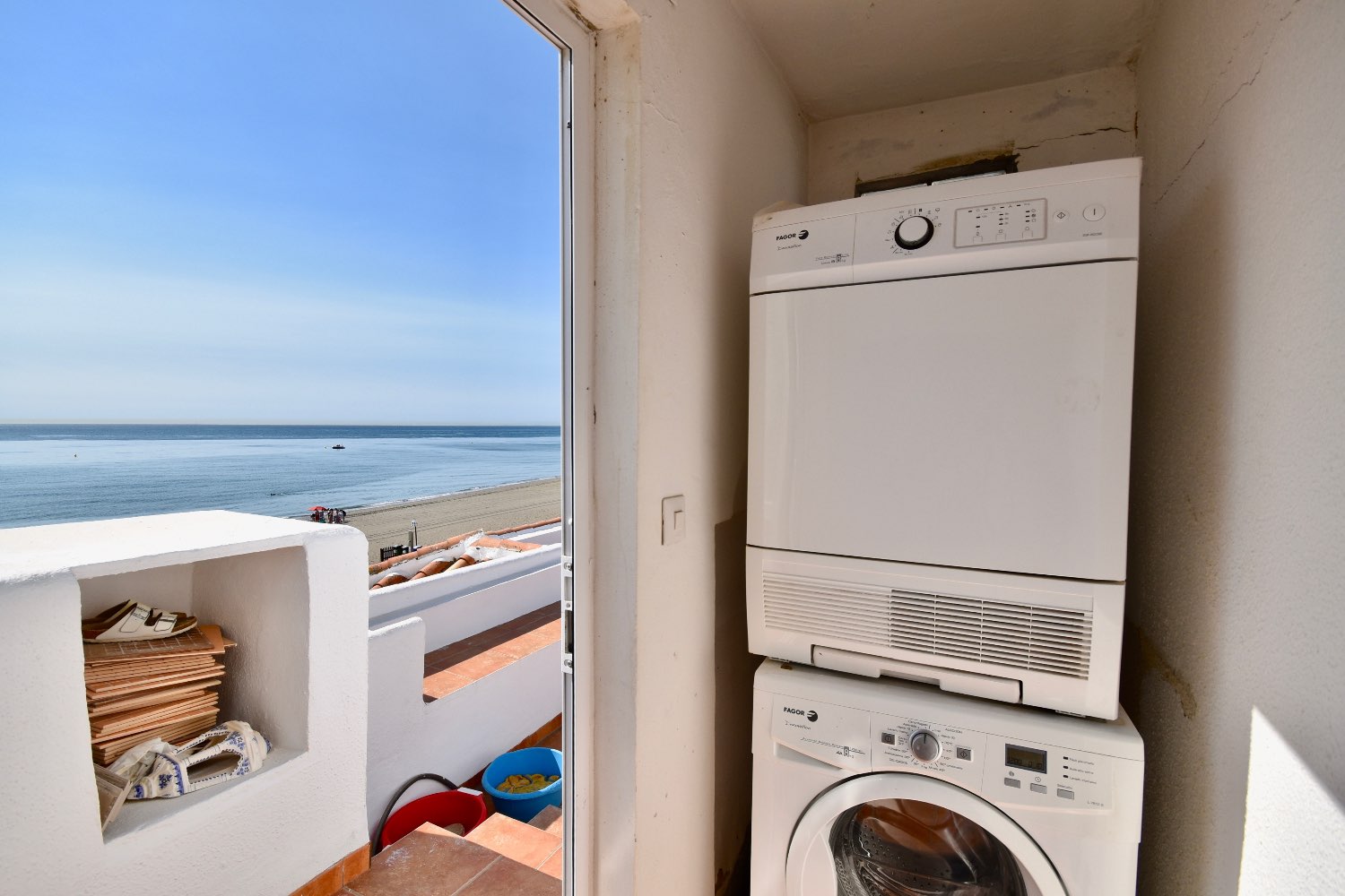 Corner townhouse on the beachfront, Casares Costa