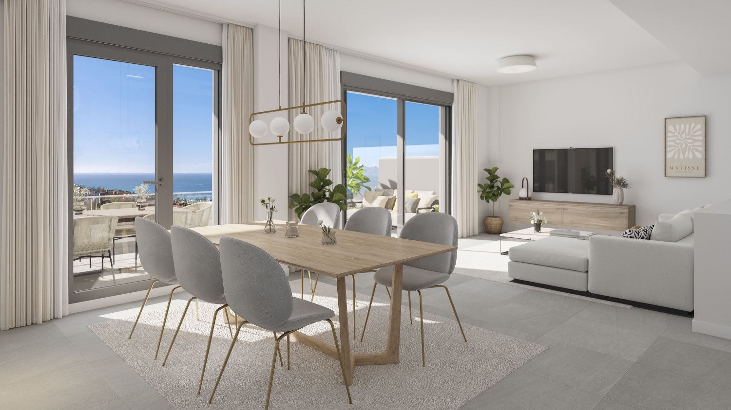 Exclusivo Apartamento Dúplex con jardín  vista al mar - Costa del Sol