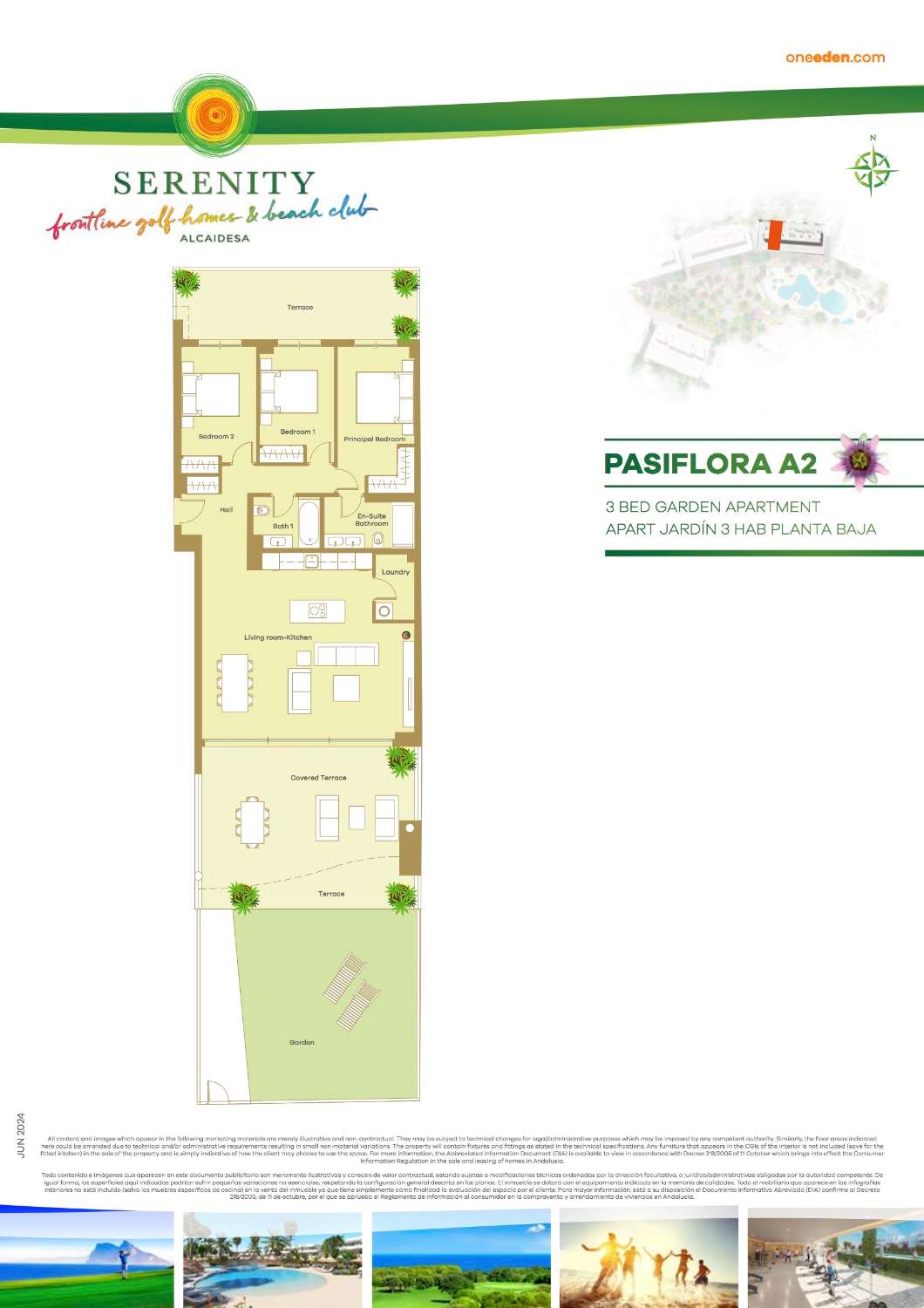 Ground Floor Apartment with Garden and Views of the Sea and Golf - Costa del Sol