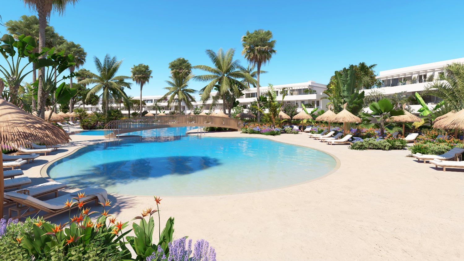 Ground Floor Apartment with Garden and Views of the Sea and Golf - Costa del Sol