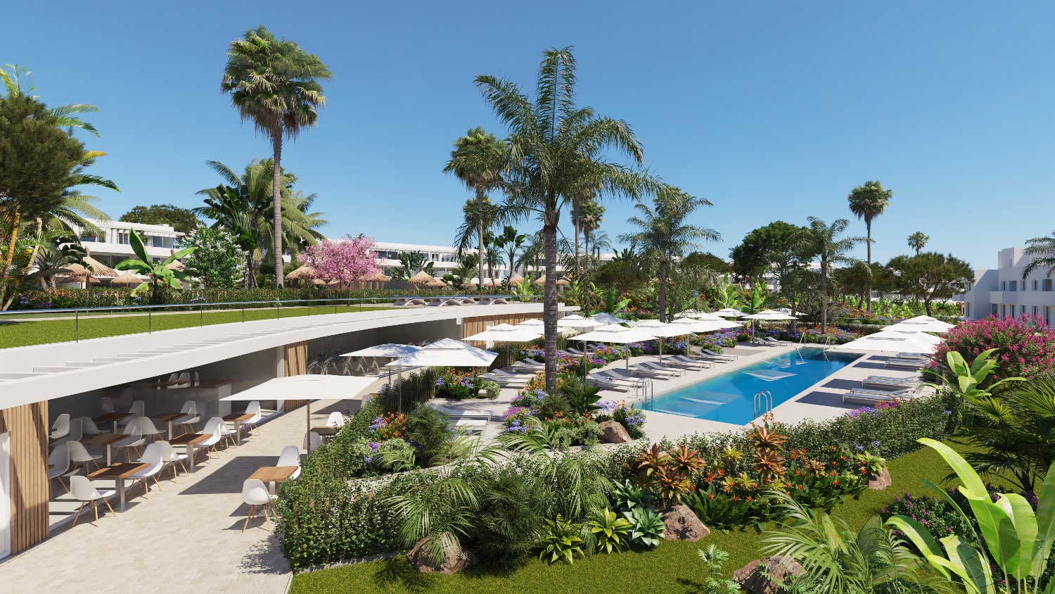 Ground Floor Apartment with Garden and Views of the Sea and Golf - Costa del Sol