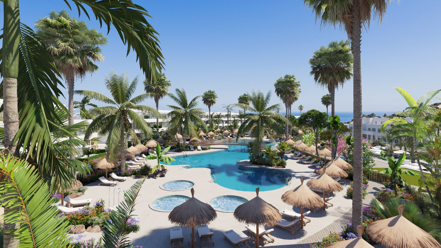Ground Floor Apartment with Garden and Views of the Sea and Golf - Costa del Sol