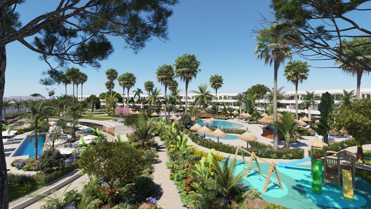 Ground Floor Apartment with Garden and Views of the Sea and Golf - Costa del Sol