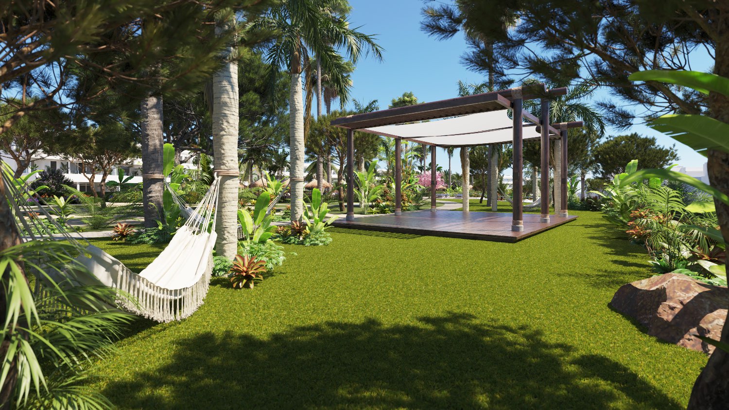 Ground Floor Apartment with Garden and Views of the Sea and Golf - Costa del Sol