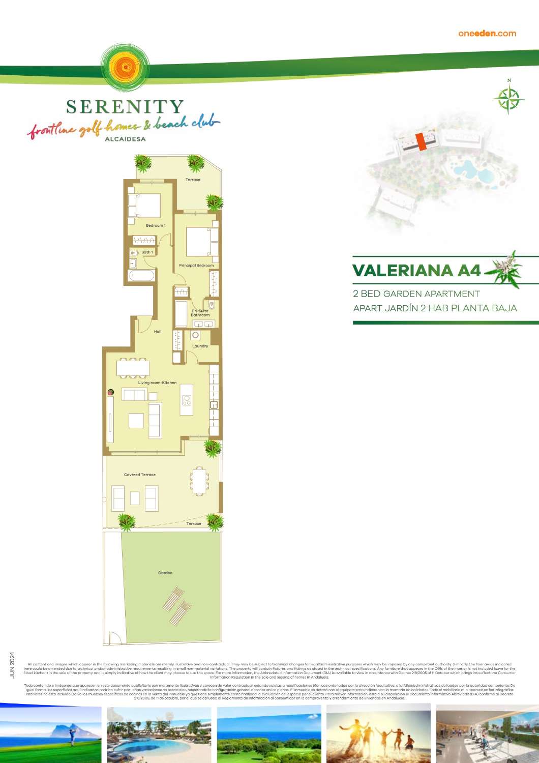 Ground Floor Apartment with Garden and Views of the Sea and Golf - Costa del Sol