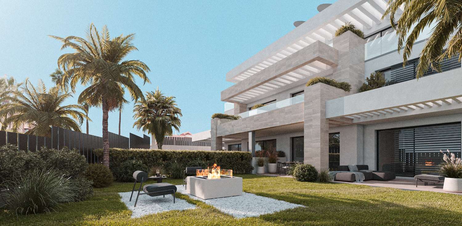ESTEPONA – Appartement avec jardin à deux pas de la mer