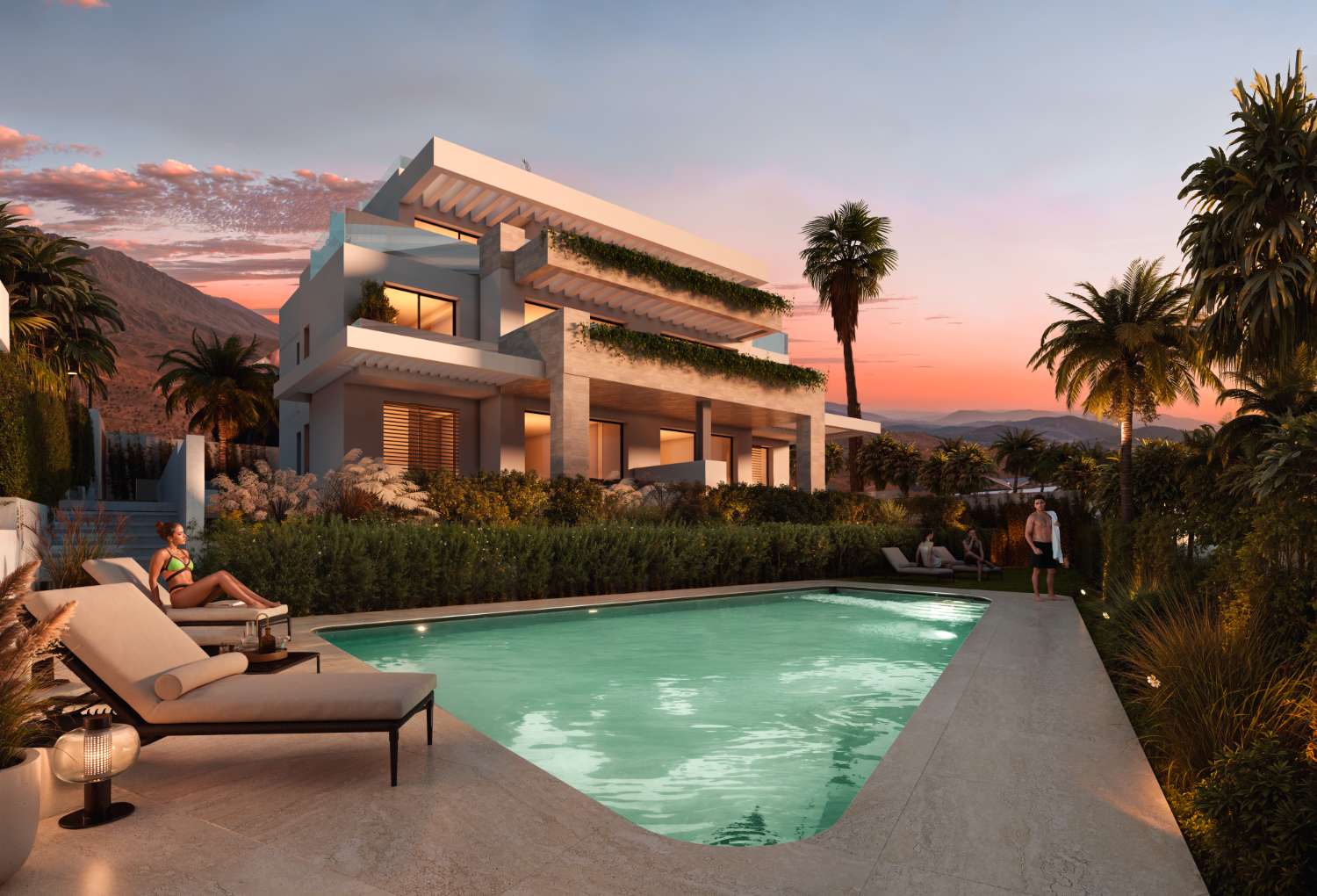 ESTEPONA – Appartement avec jardin à deux pas de la mer