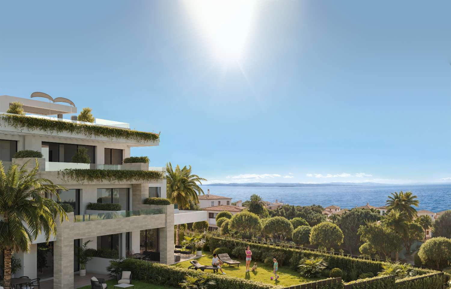 ESTEPONA – Appartement avec jardin à deux pas de la mer