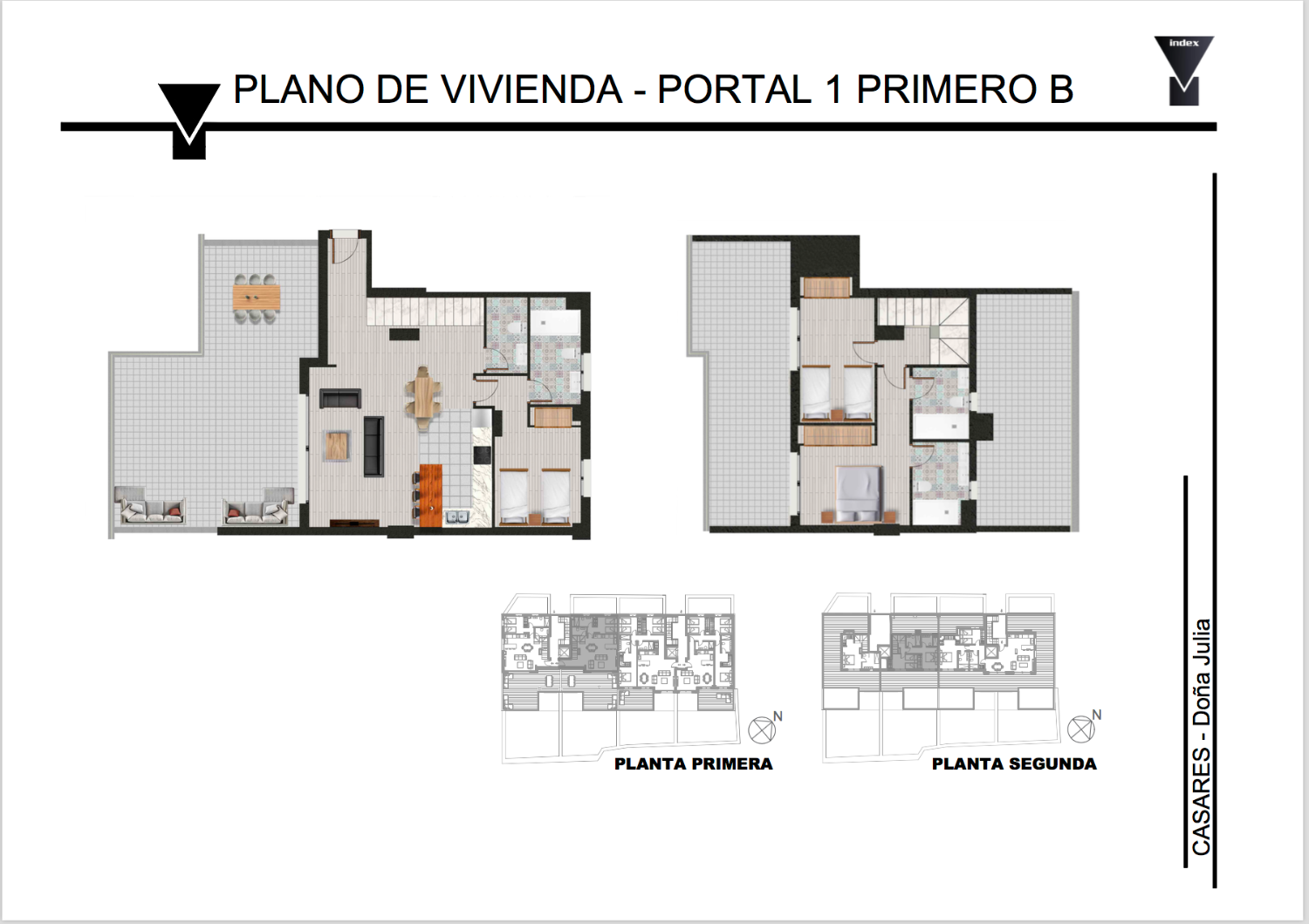 CASARES - Duplex Penthouse next to Doña Julia Golf