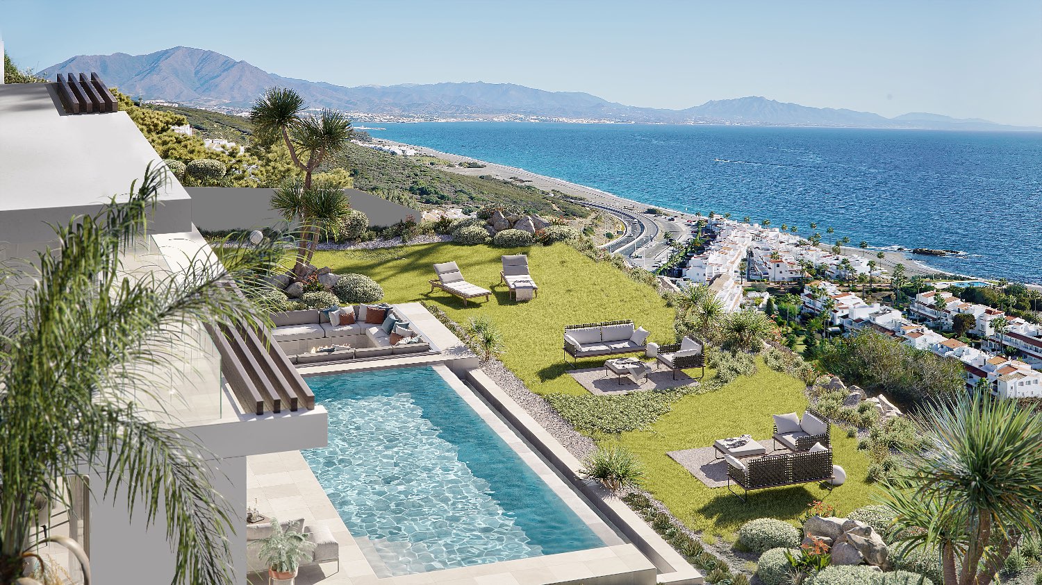 Outstanding luxury villa complex with the best panoramic views of the sea on the Costa del Sol